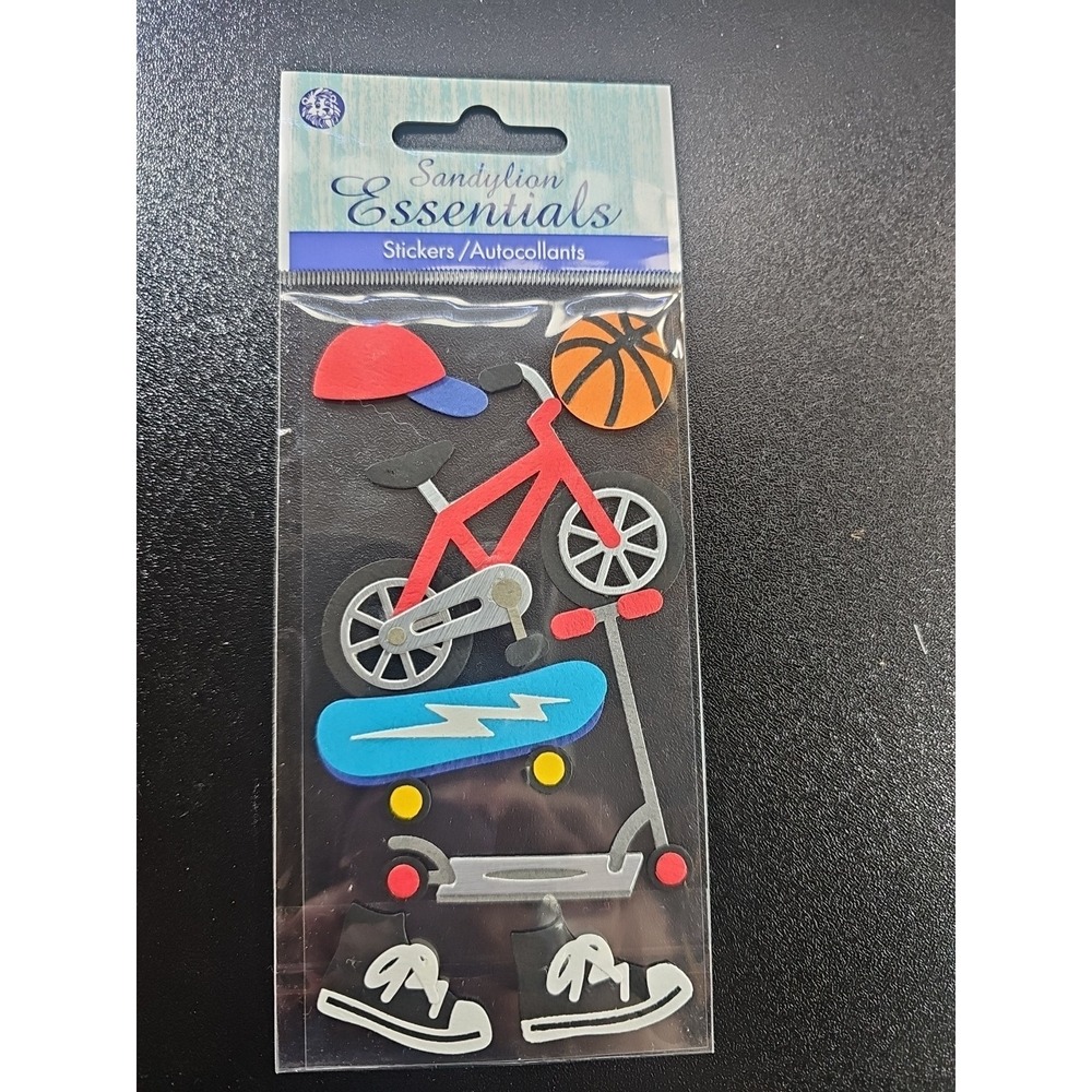 Sandylion Essentials Stickers - Basketball & Skateboard -50608